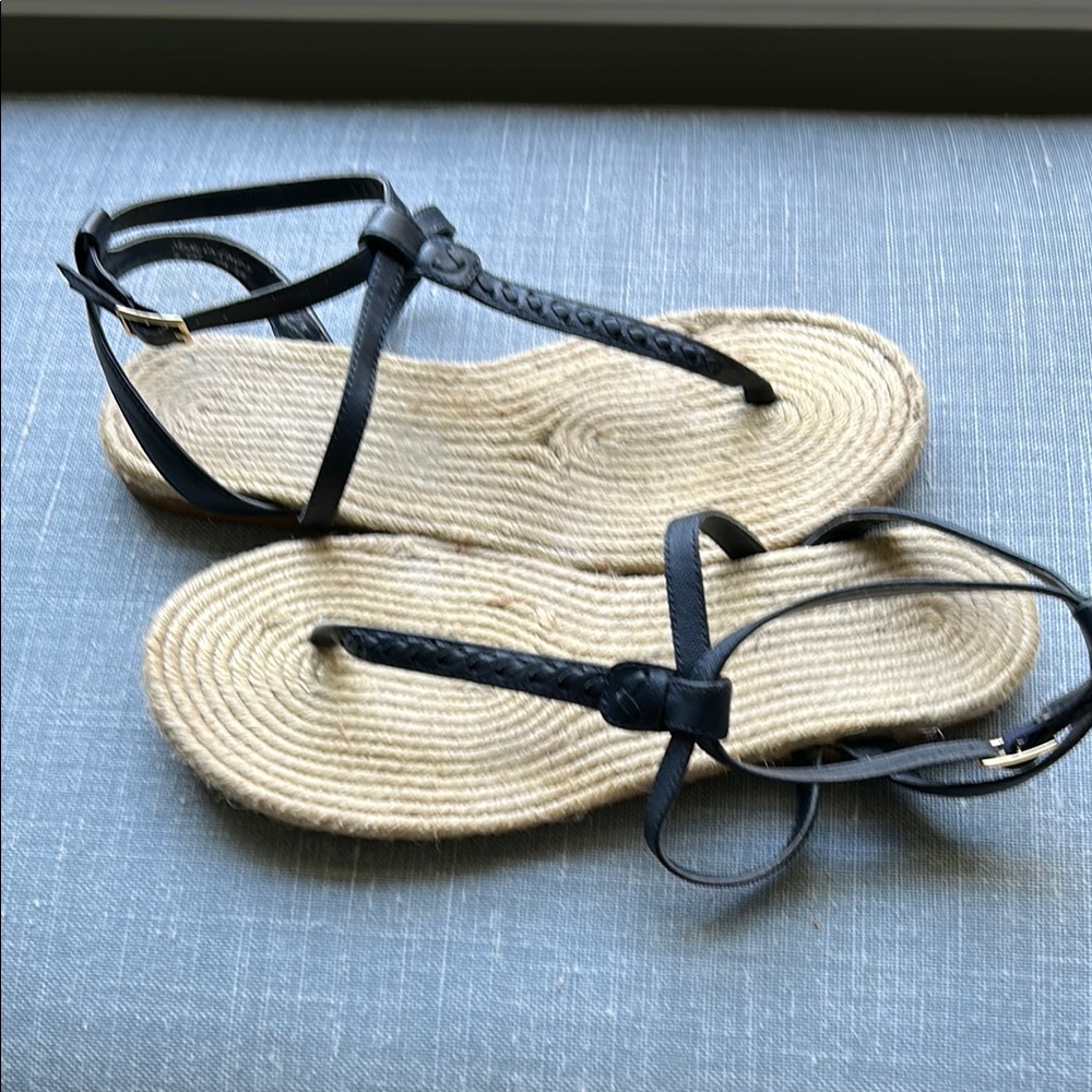 Jack Rogers Navy and Rope Sandals